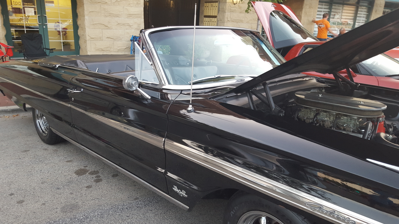 390, trips, 4 speed, convertible. There were a lot of stickshift convertibles there.